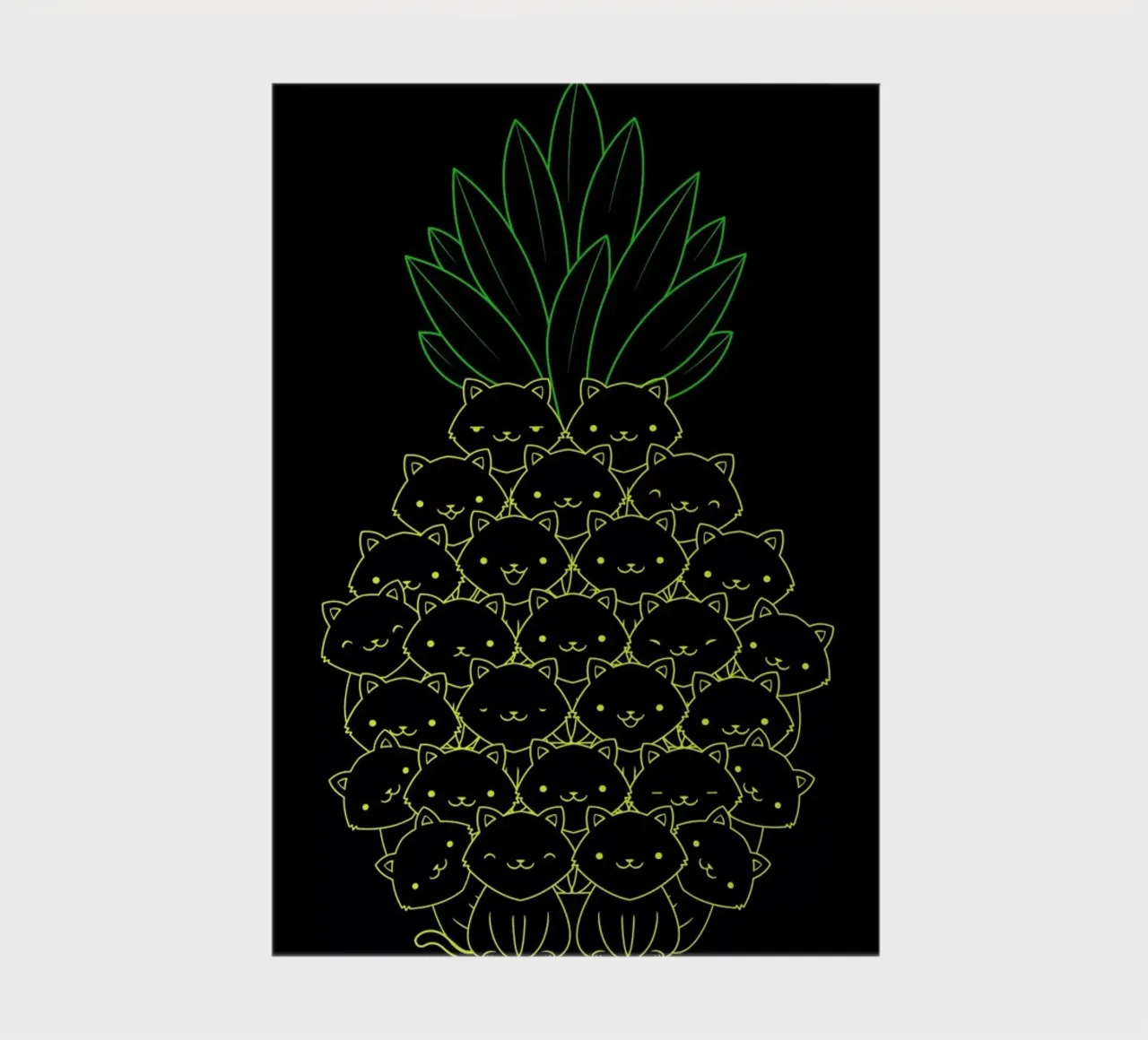 Pineaple Cat notebook by Tobe Fonseca