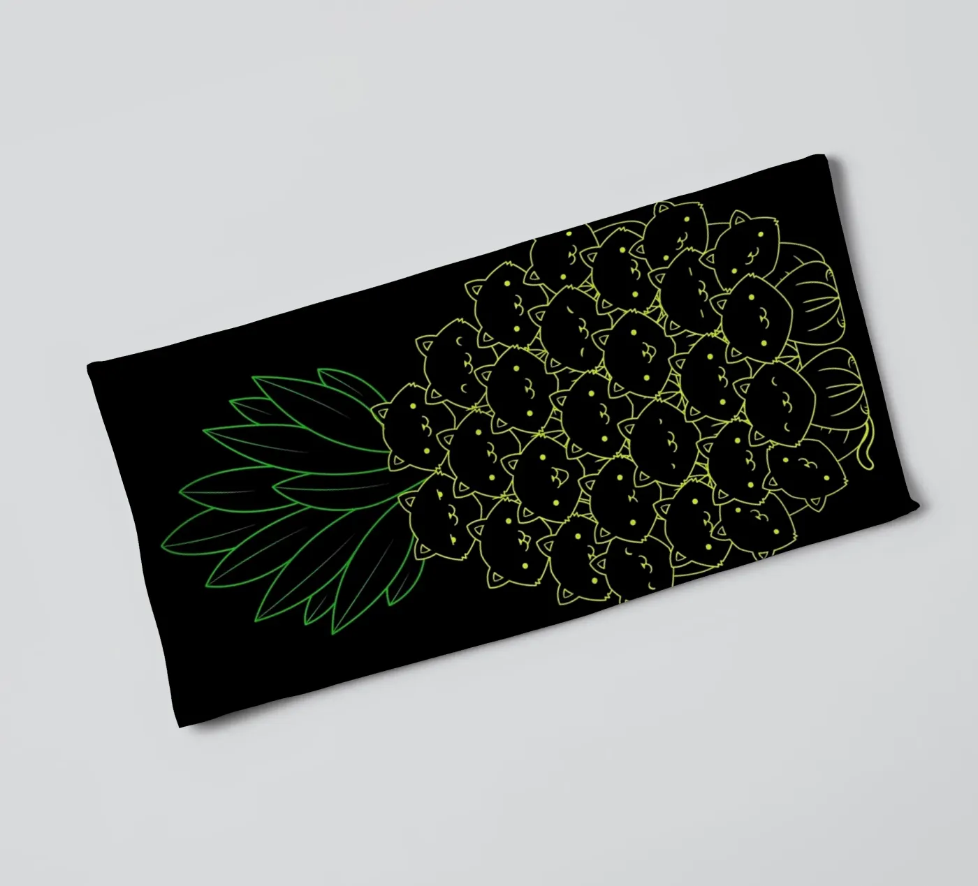 Pineaple Cat badhanddoek van Tobe Fonseca