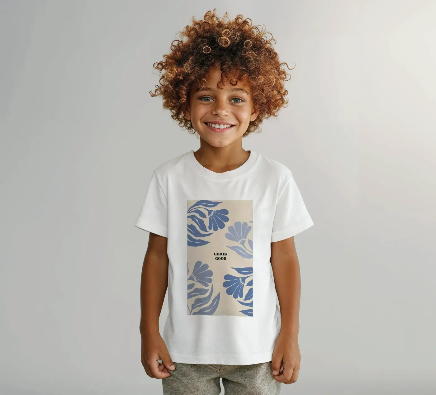 Dio è buono t-shirt bambini da bonglantrungmuoi