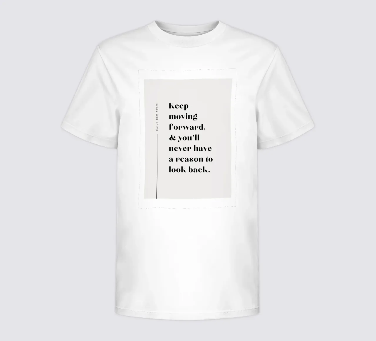 Keep moving forward, & you'll never have a reason to look ba kids t-shirt by mazzihanq