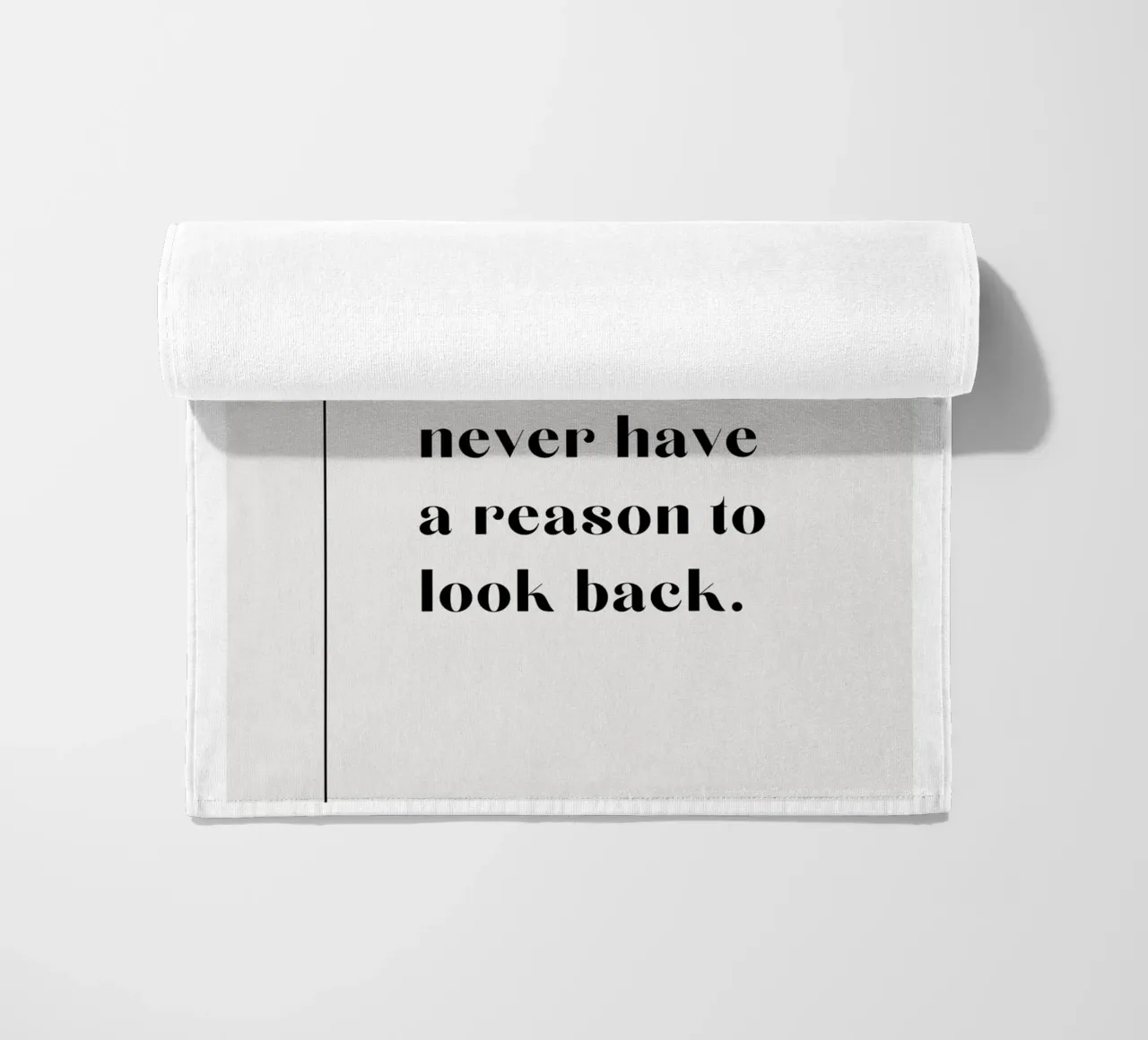 Keep moving forward, & you'll never have a reason to look ba beach towel by mazzihanq