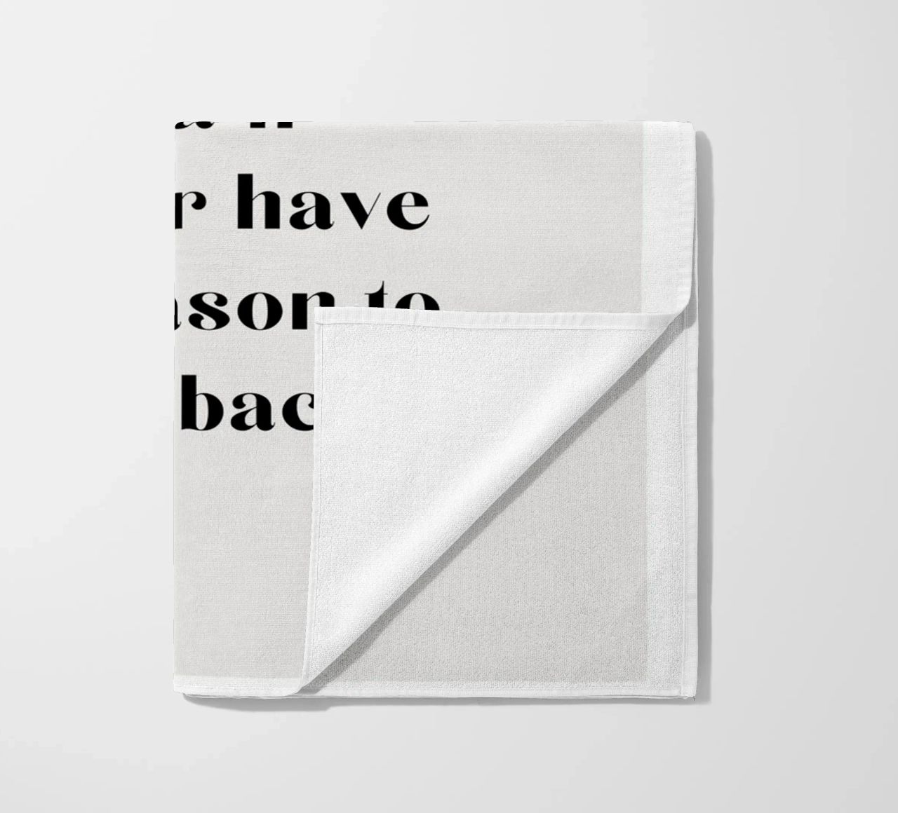 Continuez à aller de l'avant et vous n'aurez plus jamais de raison de regarder en arrière. serviette de plage de mazzihanq