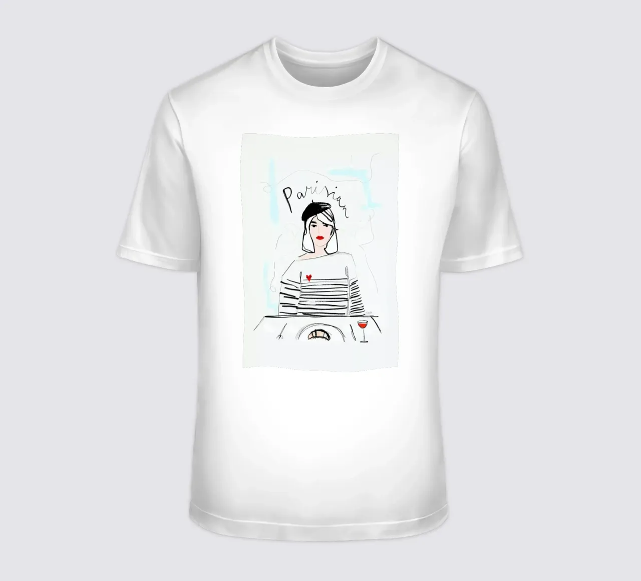 Miss Parisian t-shirt da Linda Gobeta
