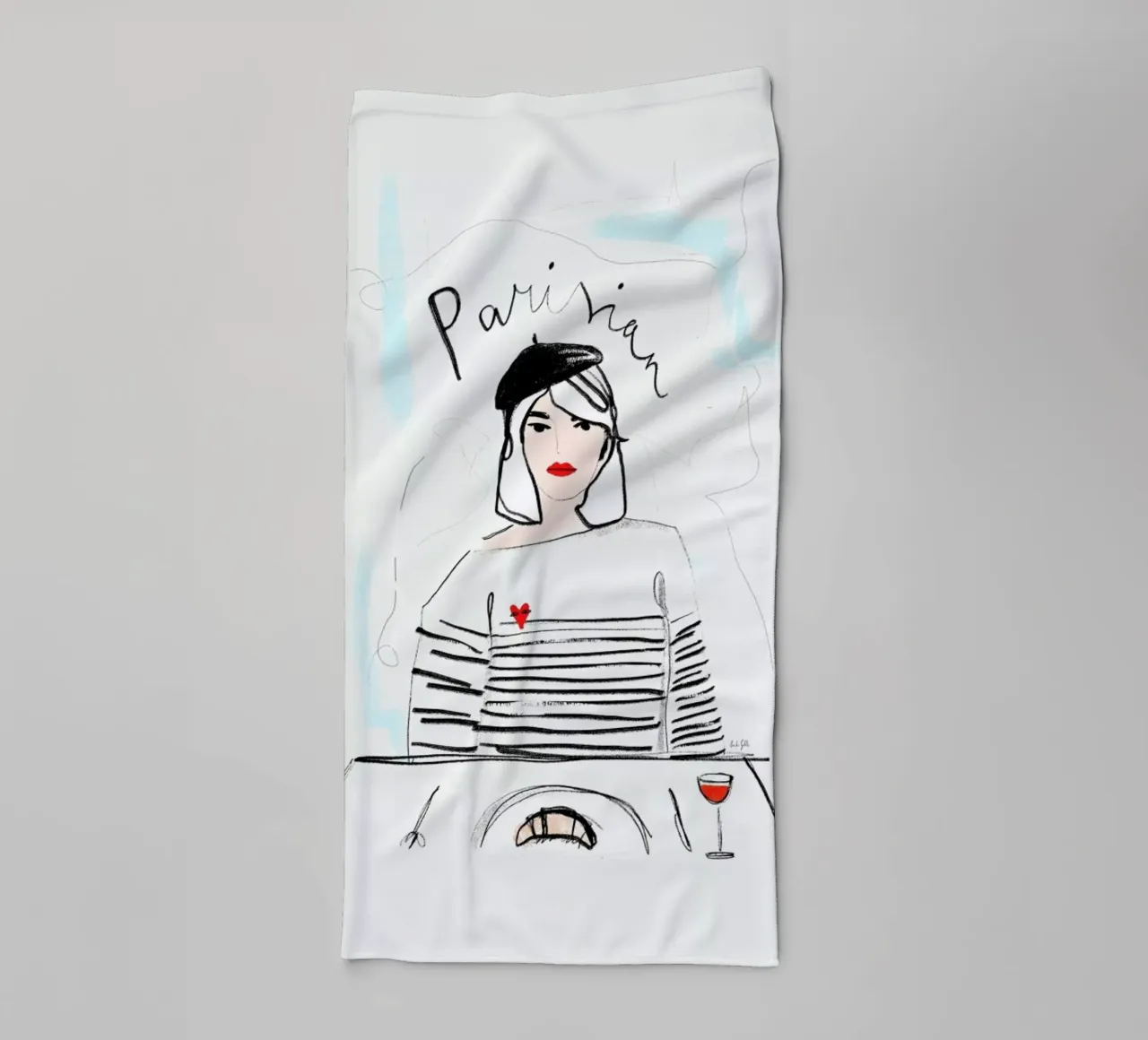 Miss Parisian asciugamano da bagno da Linda Gobeta