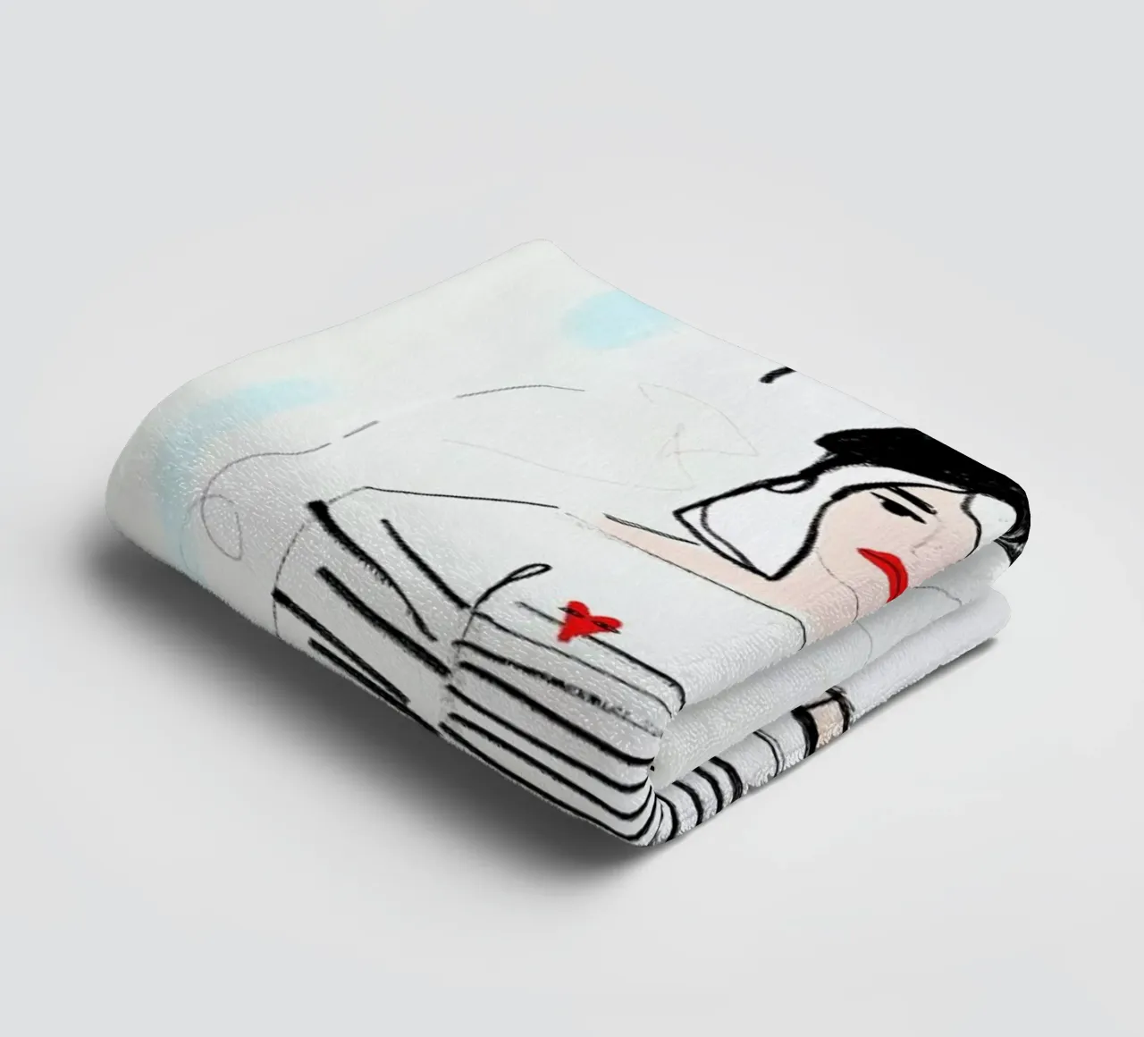Miss Parisian asciugamano da bagno da Linda Gobeta