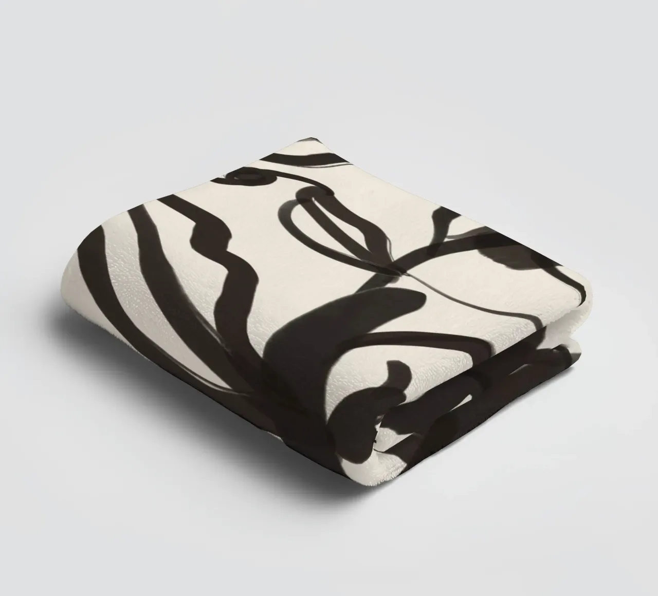 Yeux abstraits en dessin au trait serviette de bain de ThingDesign