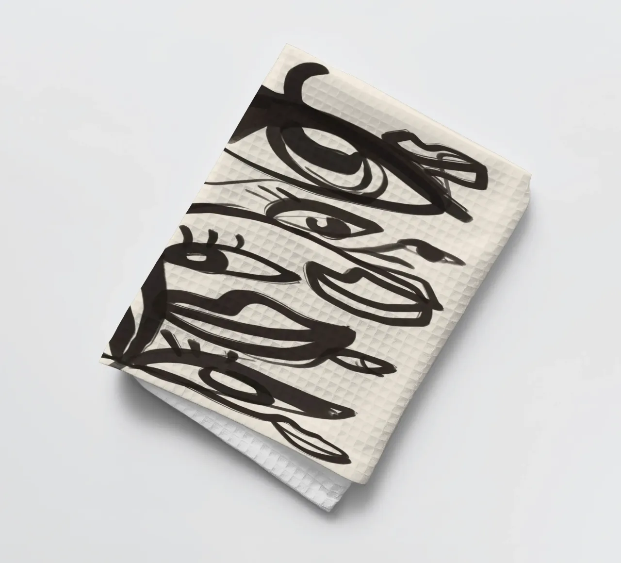 Yeux abstraits en dessin au trait torchon de ThingDesign