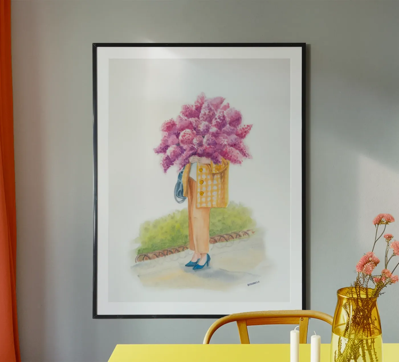 Mysterious walk at Luxembourg Park poster by byaudreyd