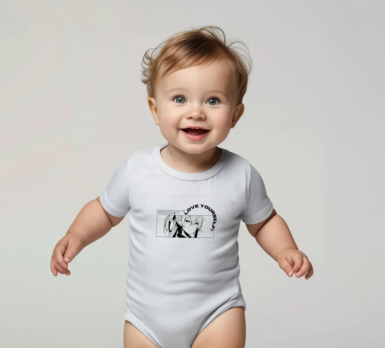 amare se stessi body neonato maniche corte da mazzihanq