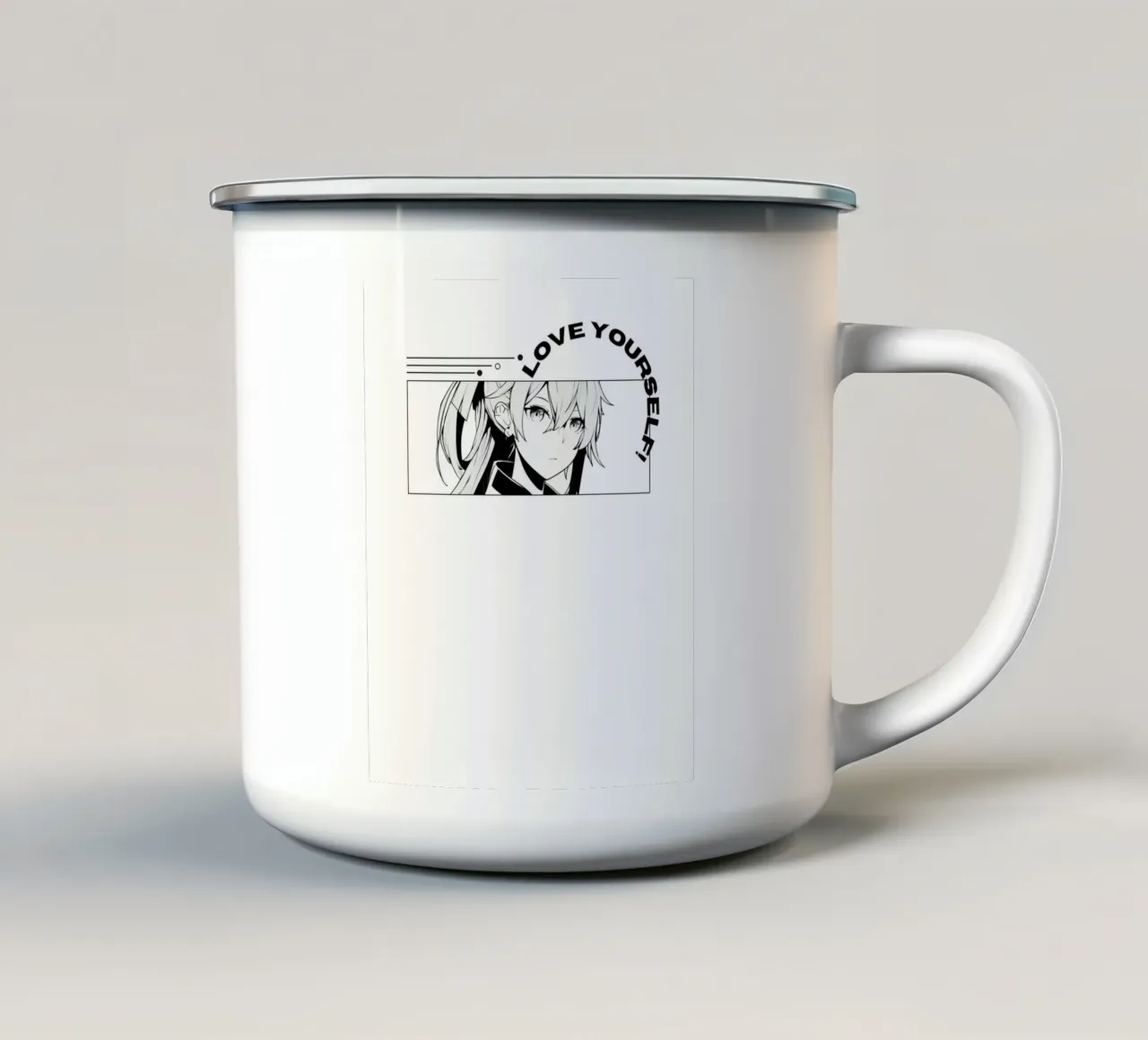love yourself enamel mug by mazzihanq