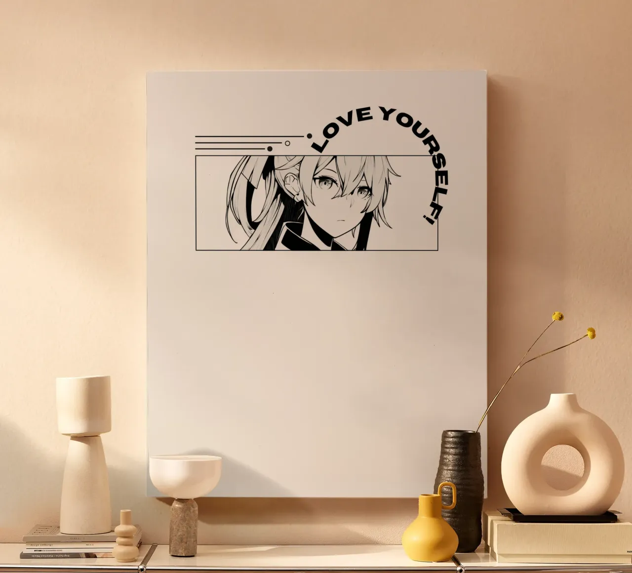 sich selbst lieben Leinwand mit Schattenfugenrahmen von mazzihanq