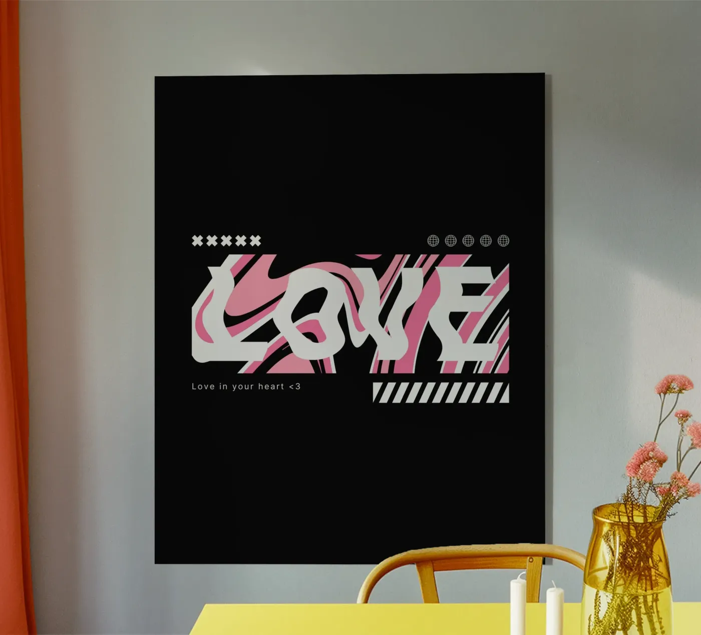 love acrylic glass by mazzihanq