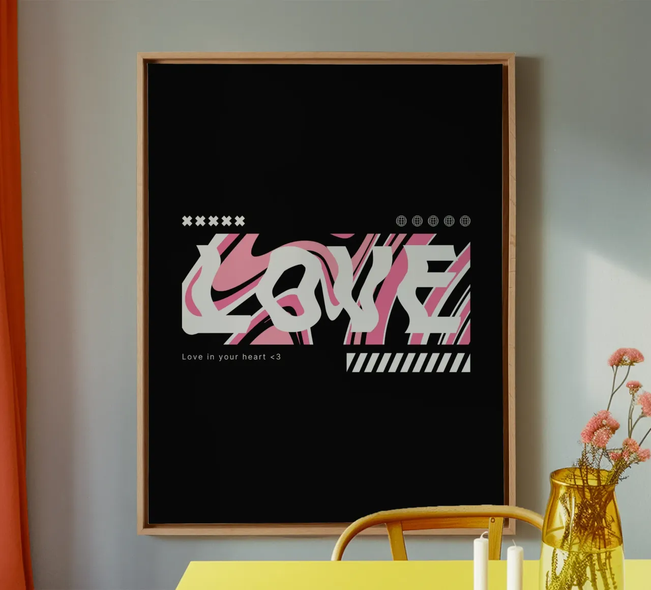 amore tela con Cornice a cassetta da mazzihanq
