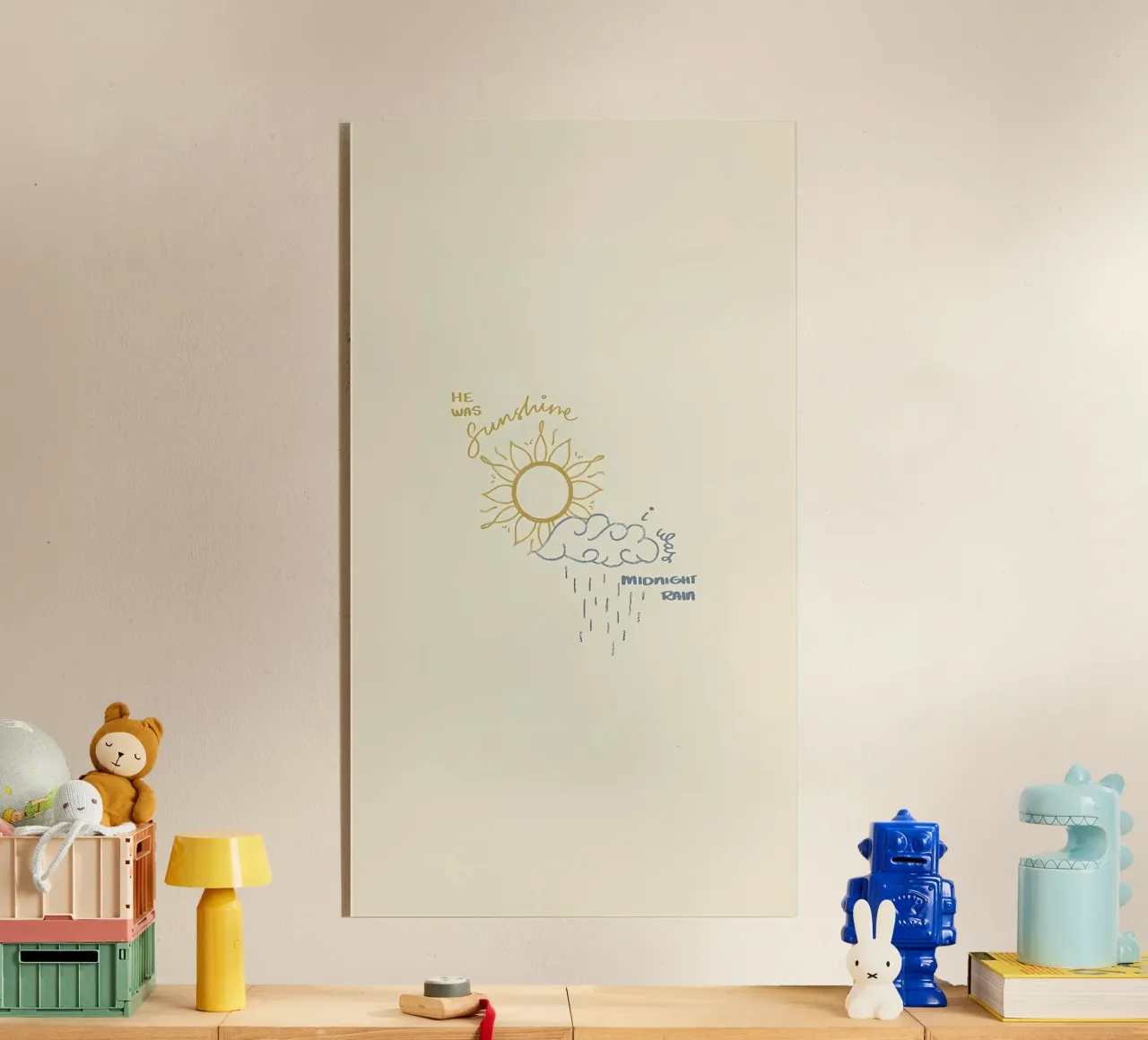 Lui era il sole, io la pioggia di mezzanotte plexiglass da bonglantrungmuoi