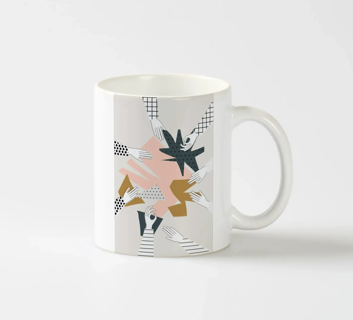 Party ceramic mug by Linda Gobeta