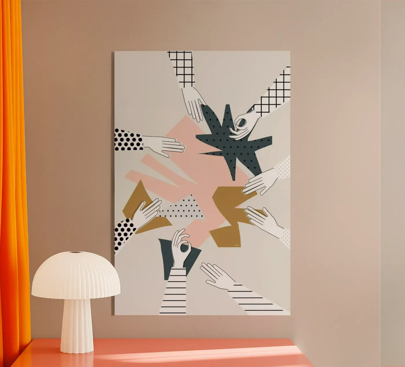 Party acrylic glass by Linda Gobeta