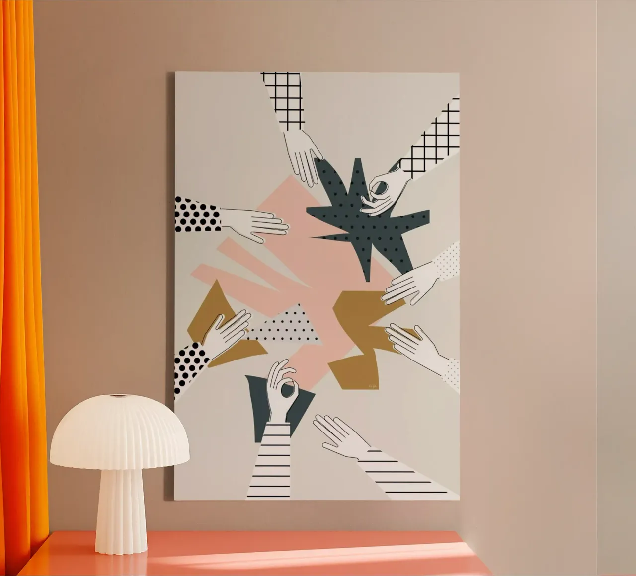 Party canvas by Linda Gobeta