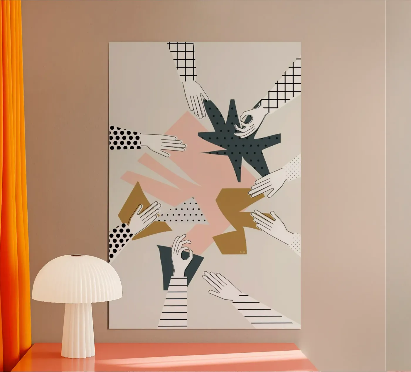 Party poster by Linda Gobeta