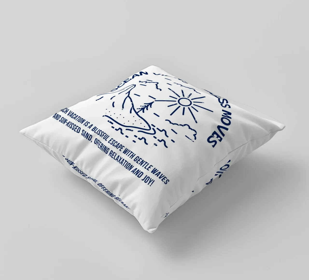 ocean view endless move decorative cushion by mazzihanq