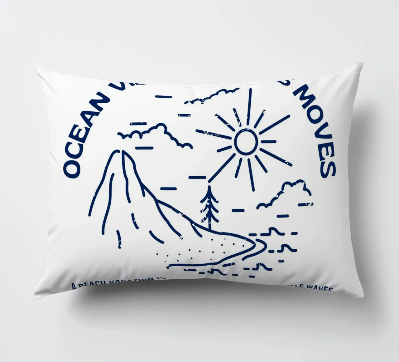 ocean view endless move decorative cushion by mazzihanq
