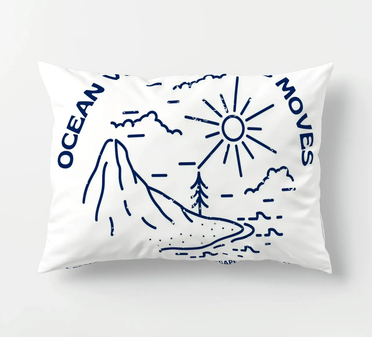 ocean view endless move decorative cushion by mazzihanq