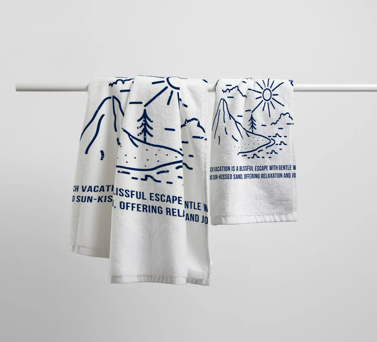 ocean view endless move towel by mazzihanq