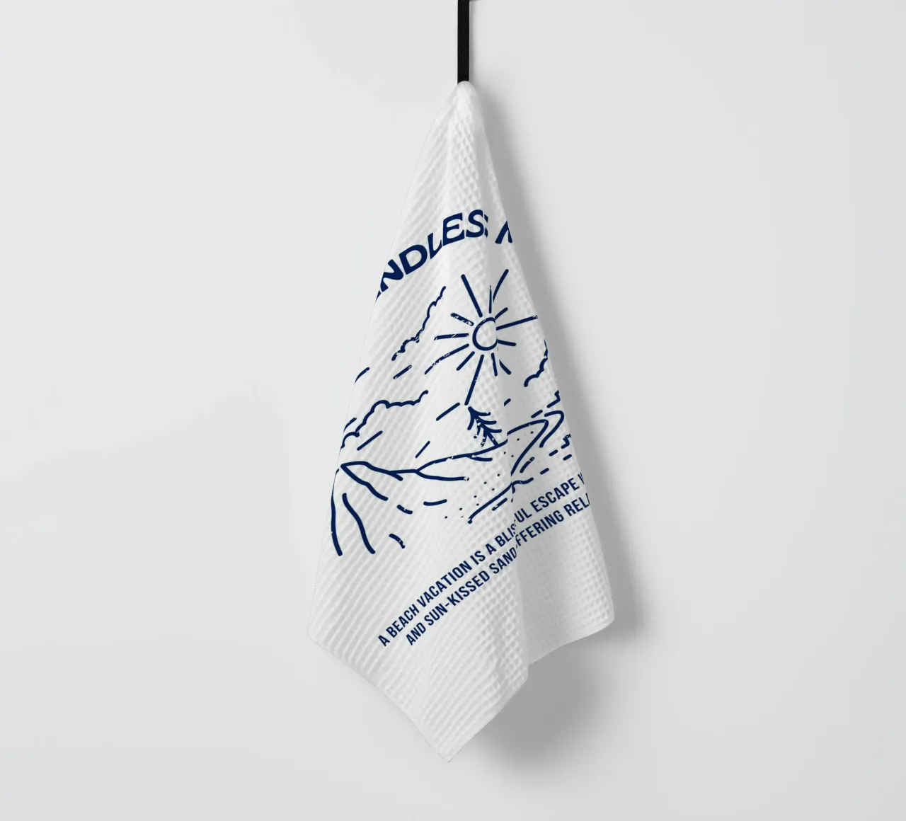 ocean view endless move tea towel by mazzihanq