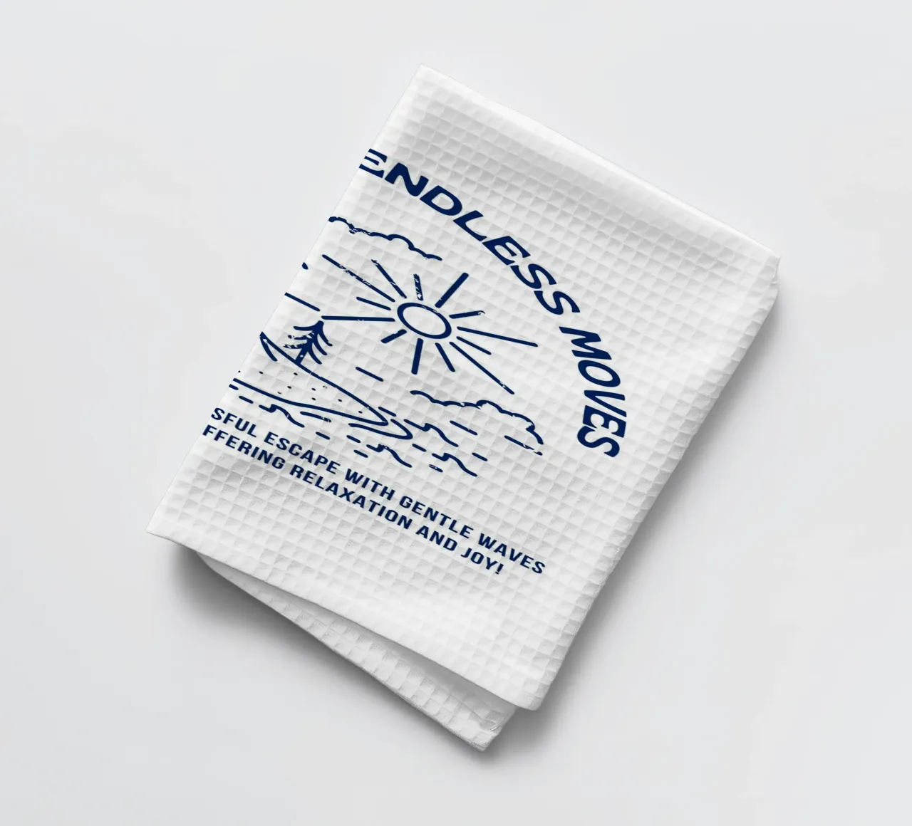 ocean view endless move tea towel by mazzihanq