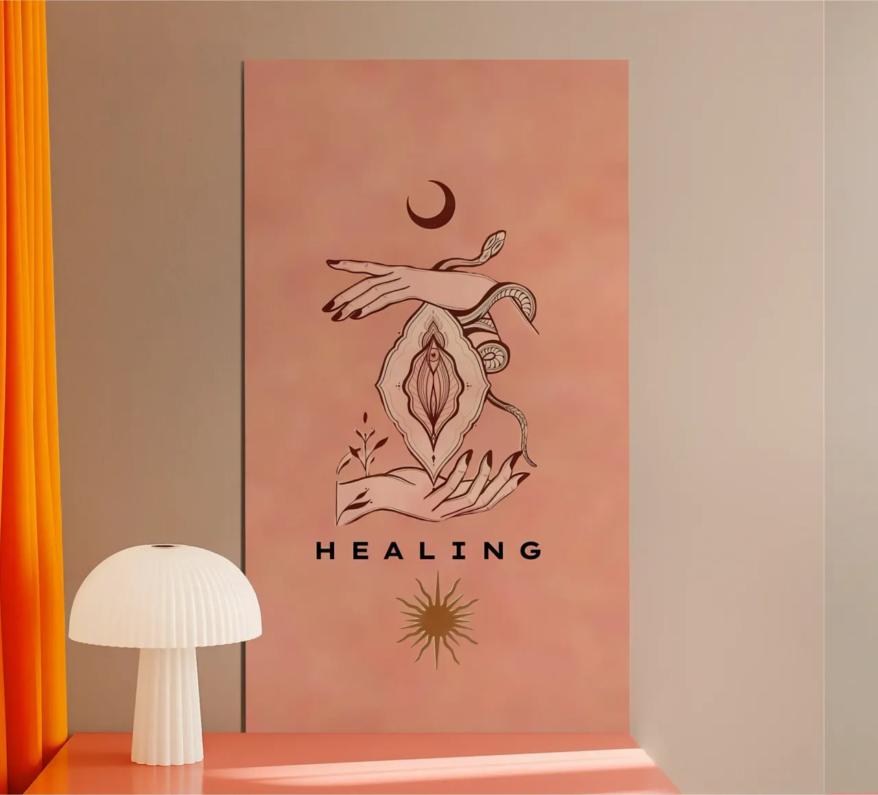 guarigione poster con telaio in plastica da bonglantrungmuoi