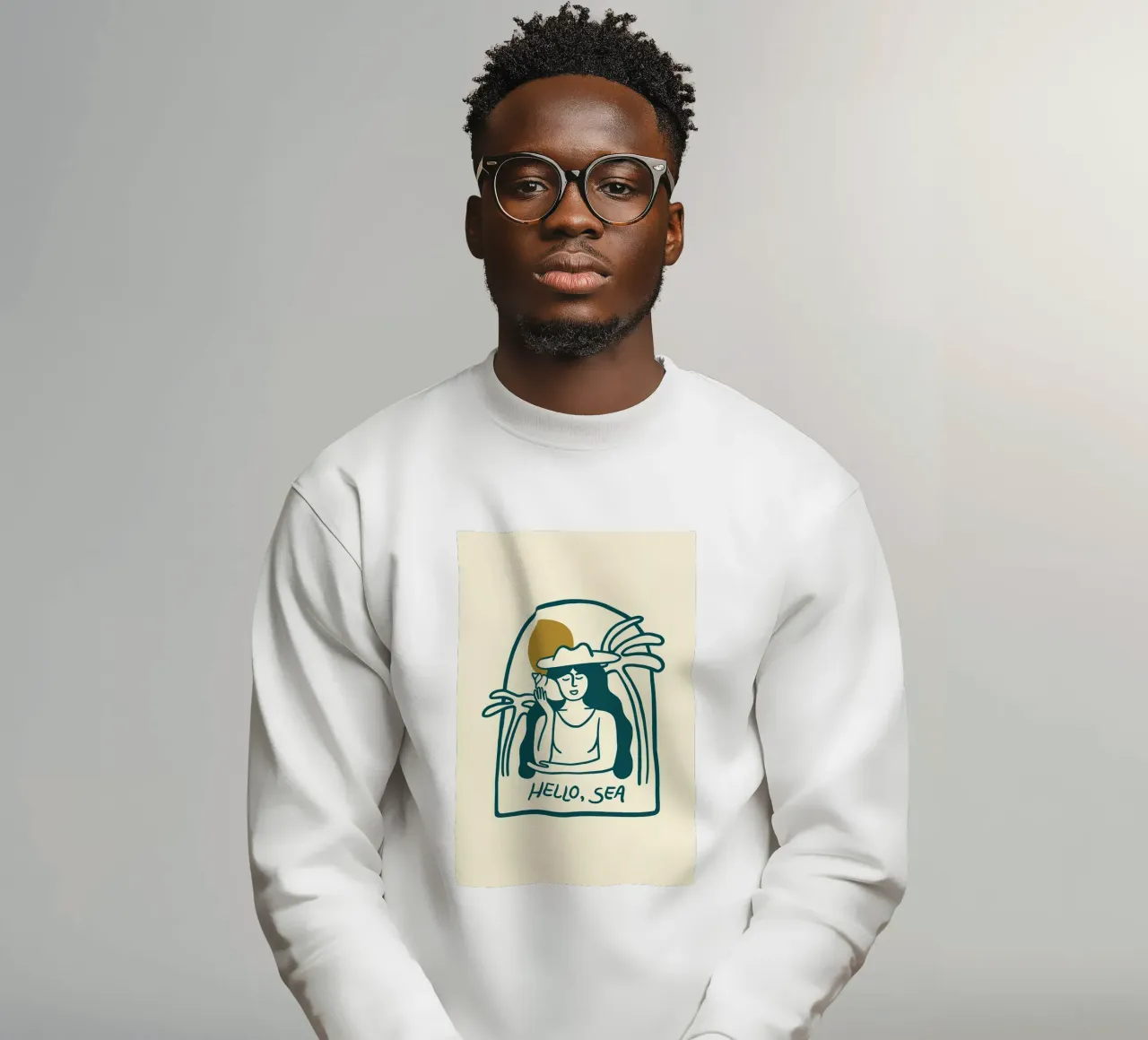 Hallo Meer von Sarah Tate Sweatshirt von bonglantrungmuoi