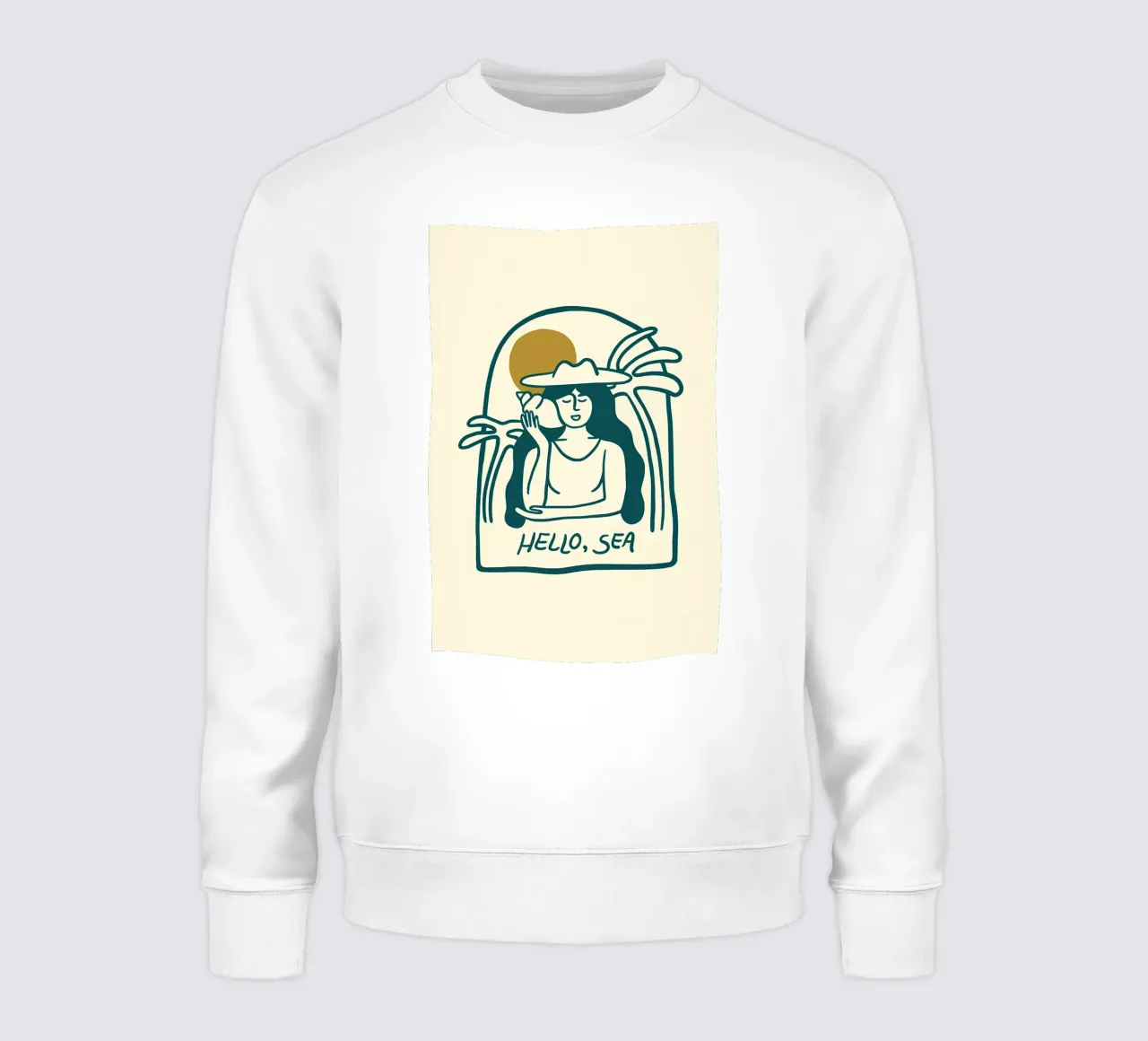 Hallo Meer von Sarah Tate Sweatshirt von bonglantrungmuoi