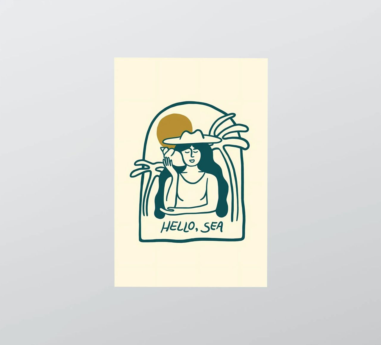 Hello Sea par Sarah Tate autocollant de bonglantrungmuoi
