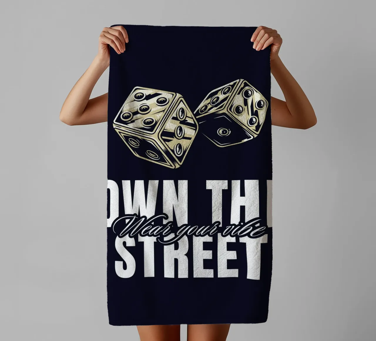 bezit de wear your vibe straat badhanddoek van mazzihanq
