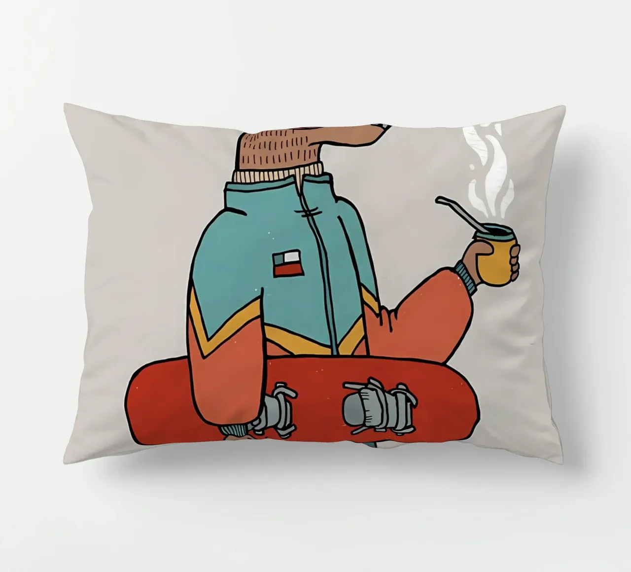 Huemul con un compagno e uno snowboard cuscino da bonglantrungmuoi