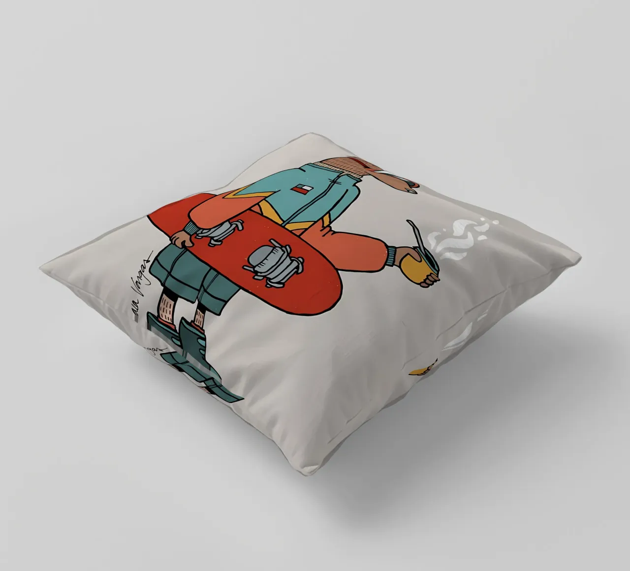 Huemul con un compagno e uno snowboard cuscino da bonglantrungmuoi