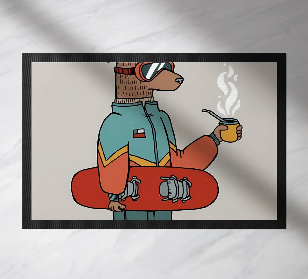 Huemul con un compagno e uno snowboard zerbino da bonglantrungmuoi