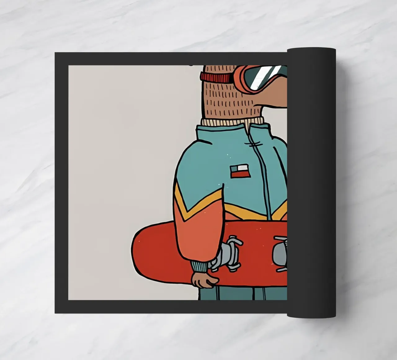 Huemul con un compagno e uno snowboard zerbino da bonglantrungmuoi