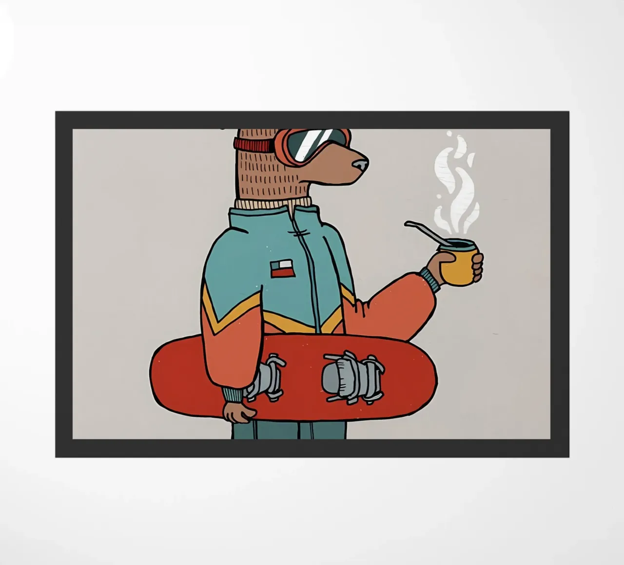 Huemul con un compagno e uno snowboard zerbino da bonglantrungmuoi