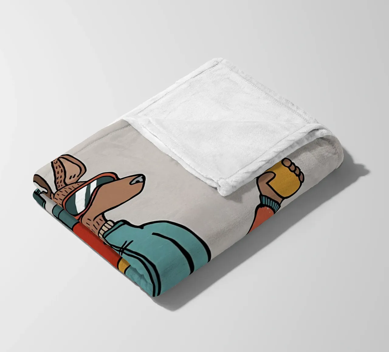 Huemul con un compagno e uno snowboard coperta in pile da bonglantrungmuoi