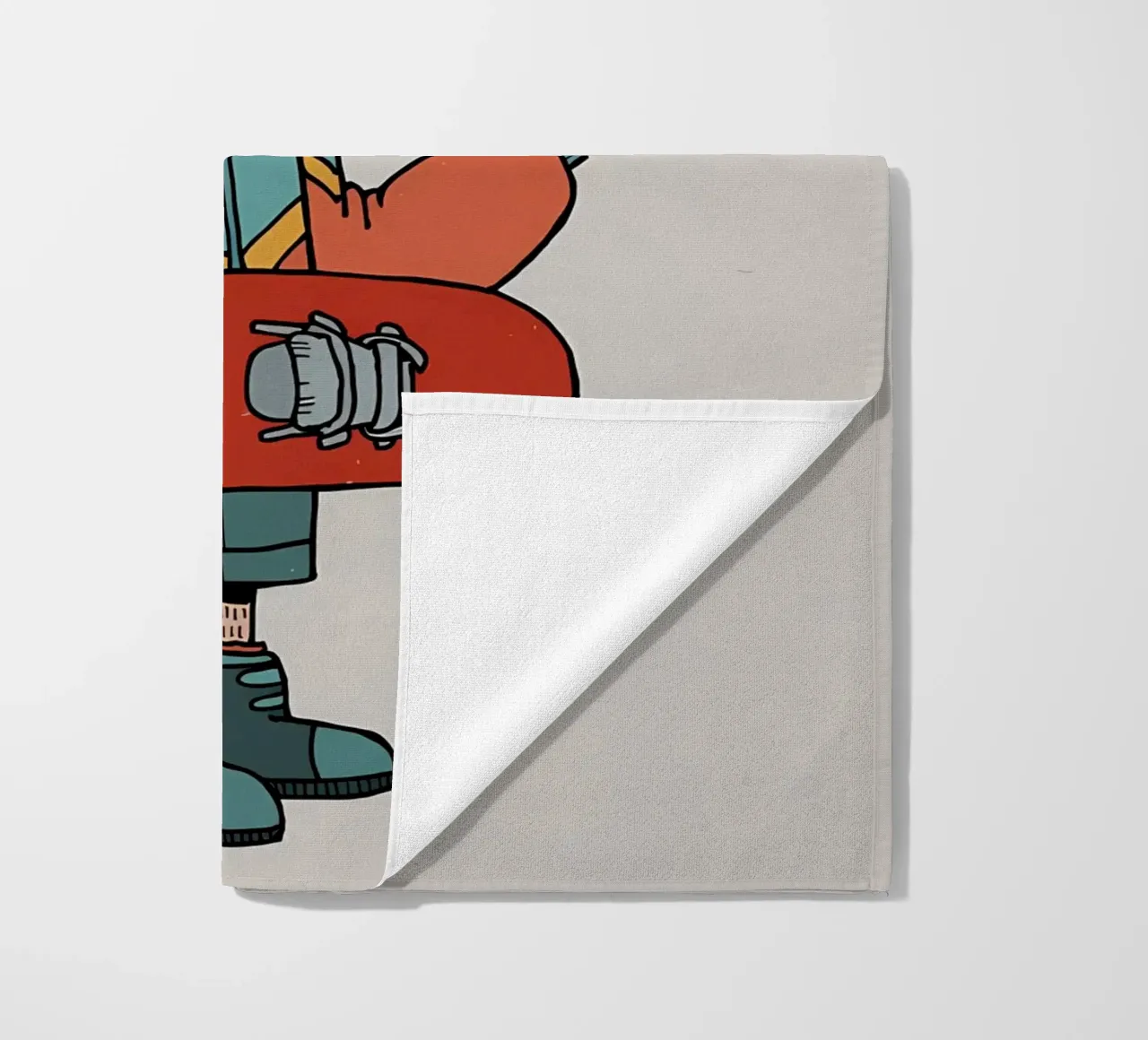 Huemul con un compagno e uno snowboard telo mare da bonglantrungmuoi