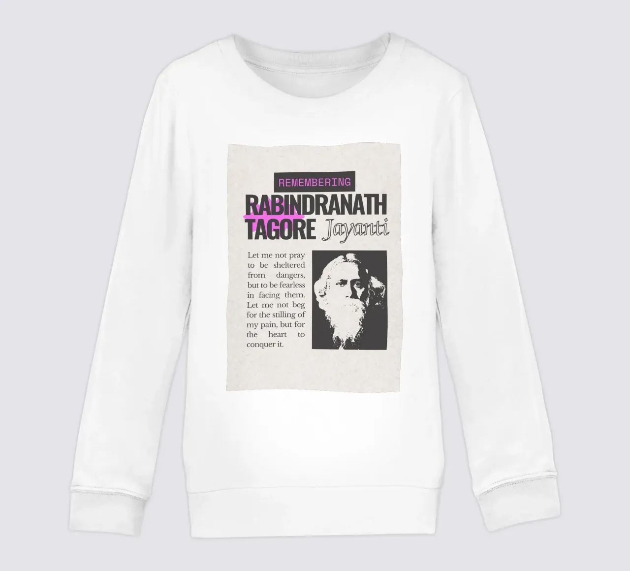 Rabindranath Tagore felpa bambino da mazzihanq