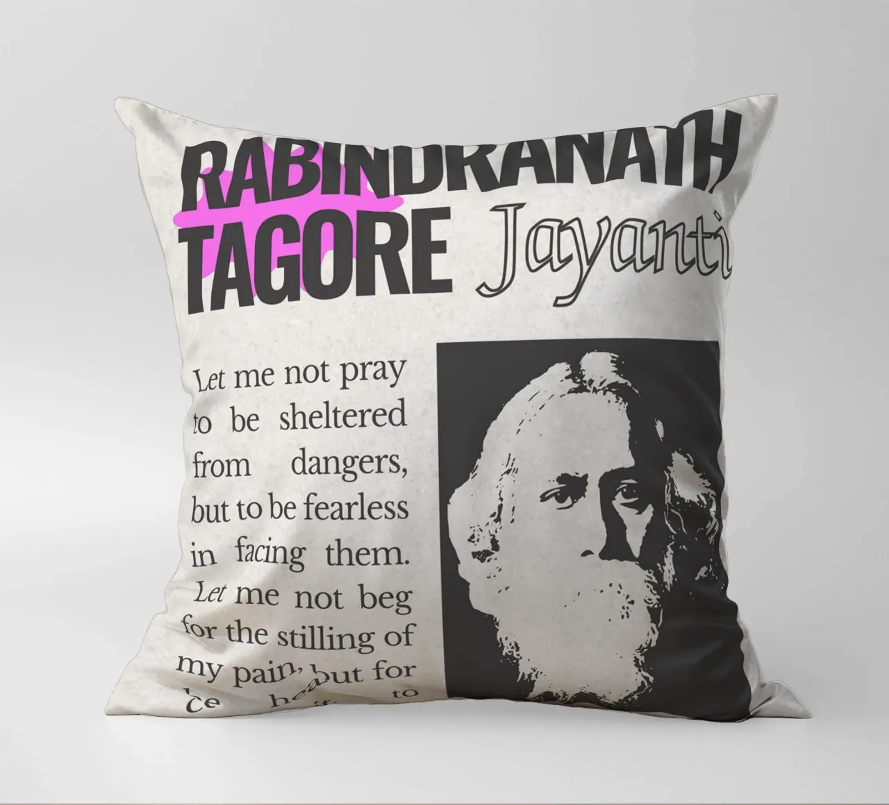 Rabindranath Tagore cuscino da mazzihanq