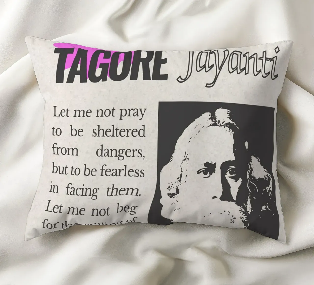 Rabindranath Tagore cuscino da mazzihanq