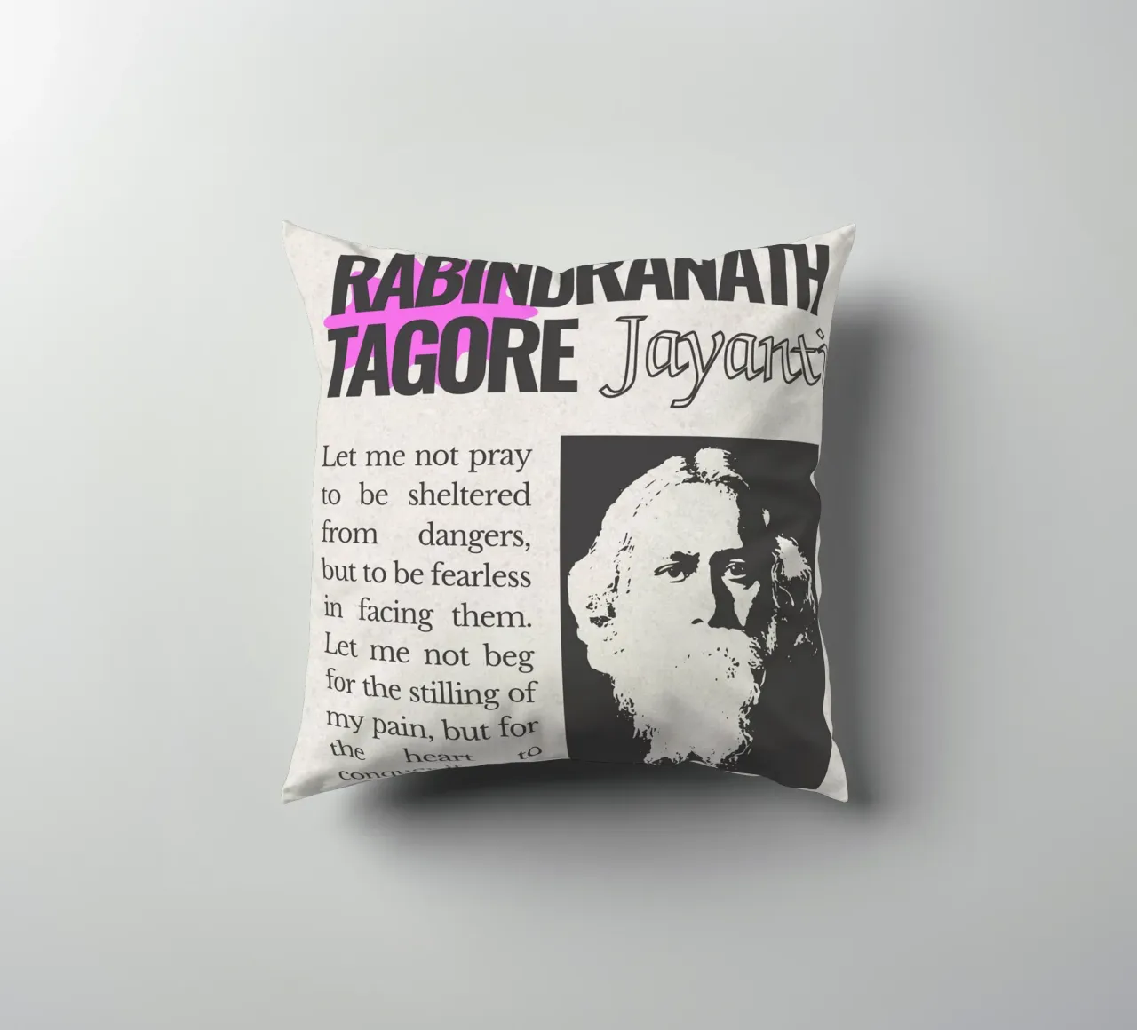 Rabindranath Tagore cuscino da mazzihanq