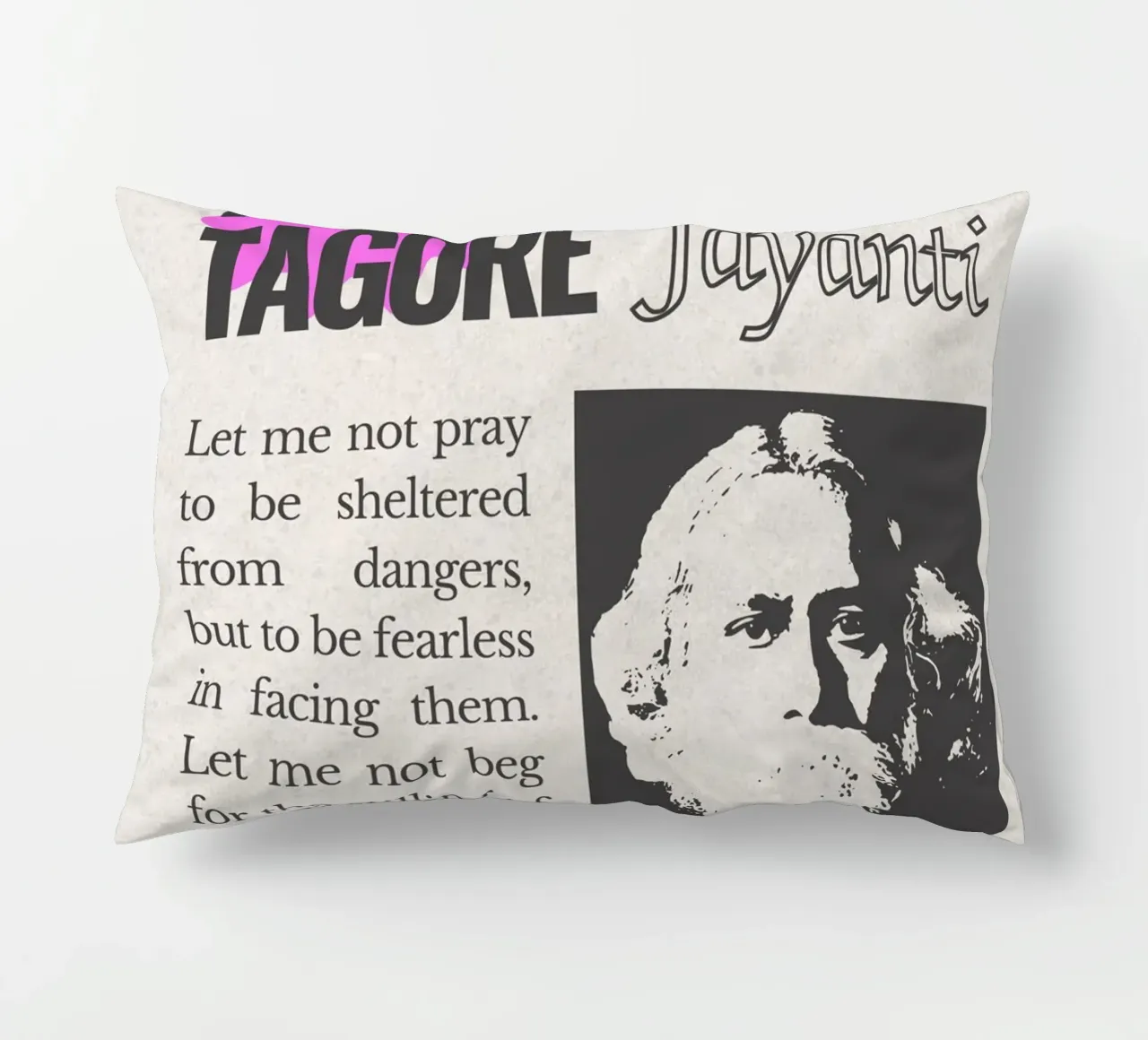 Rabindranath Tagore cuscino da mazzihanq
