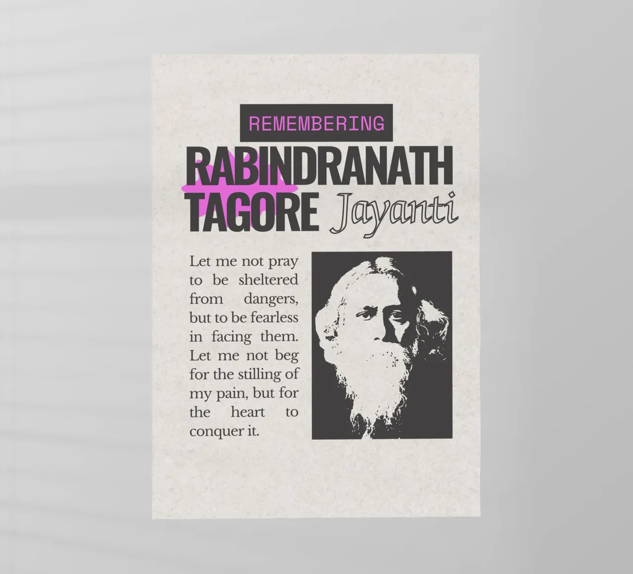 Rabindranath Tagore pellicola backlit da mazzihanq