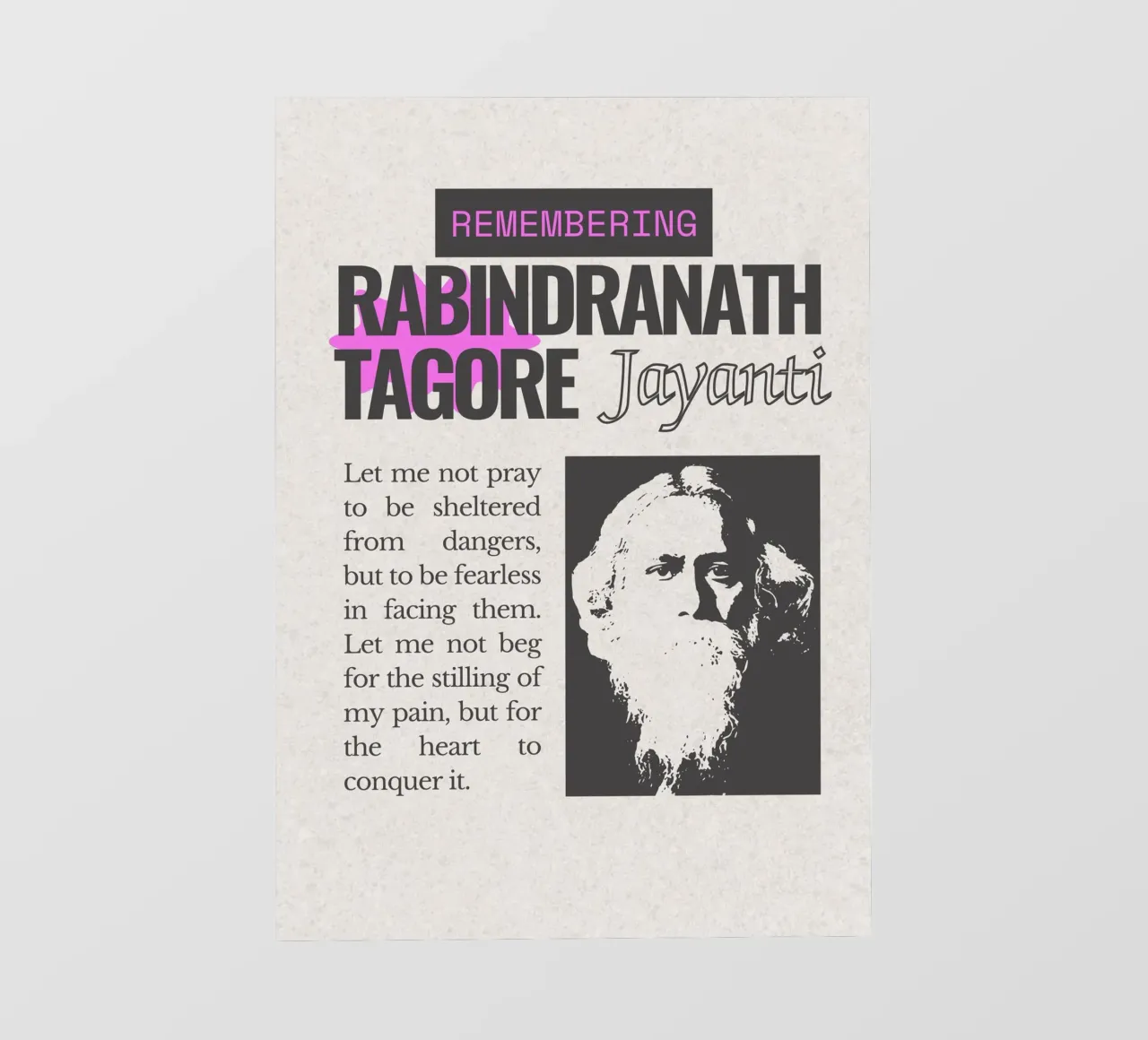 Rabindranath Tagore pellicola backlit da mazzihanq