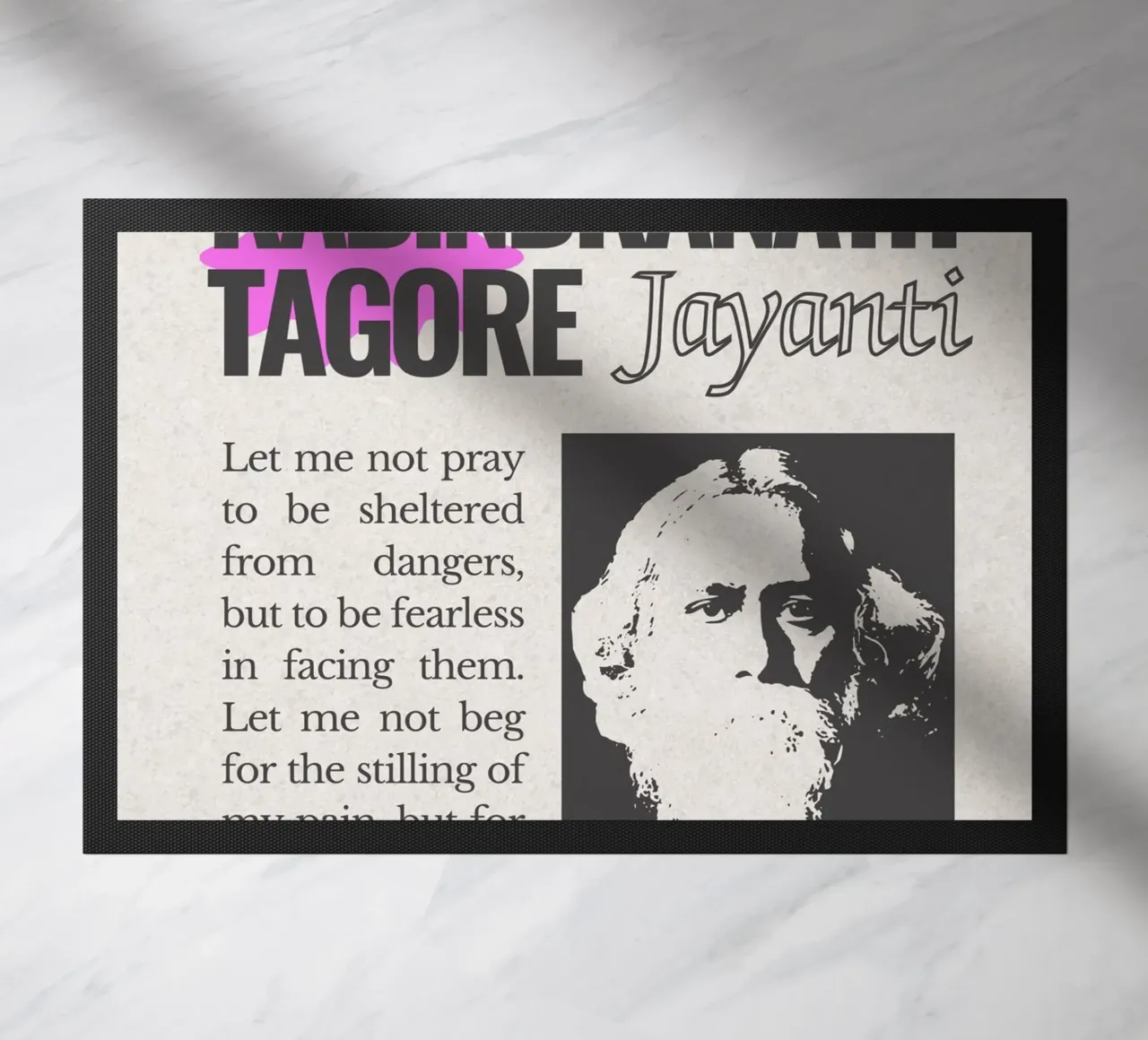 Rabindranath Tagore zerbino da mazzihanq