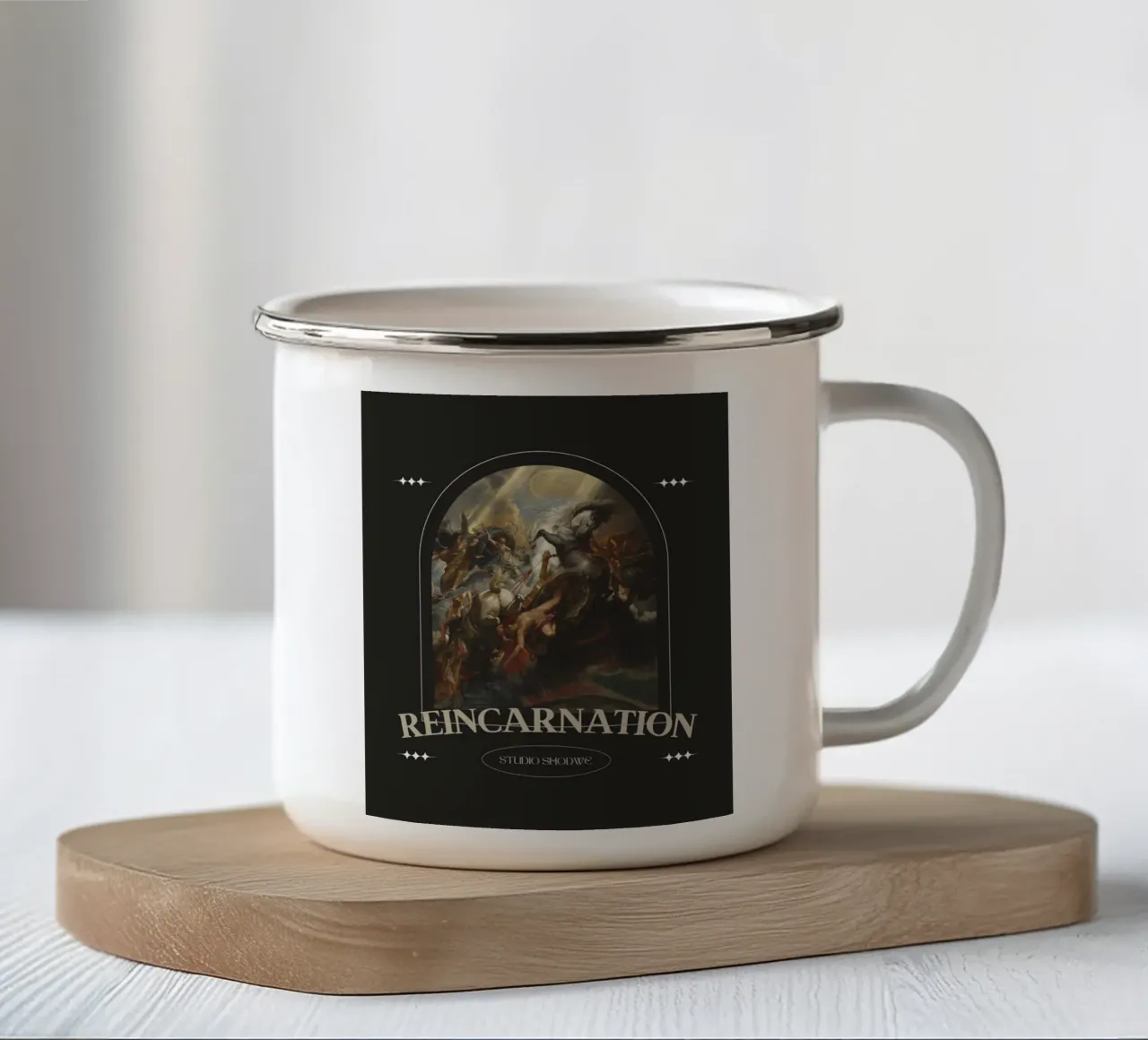 reincarnazione tazza in smalto da mazzihanq