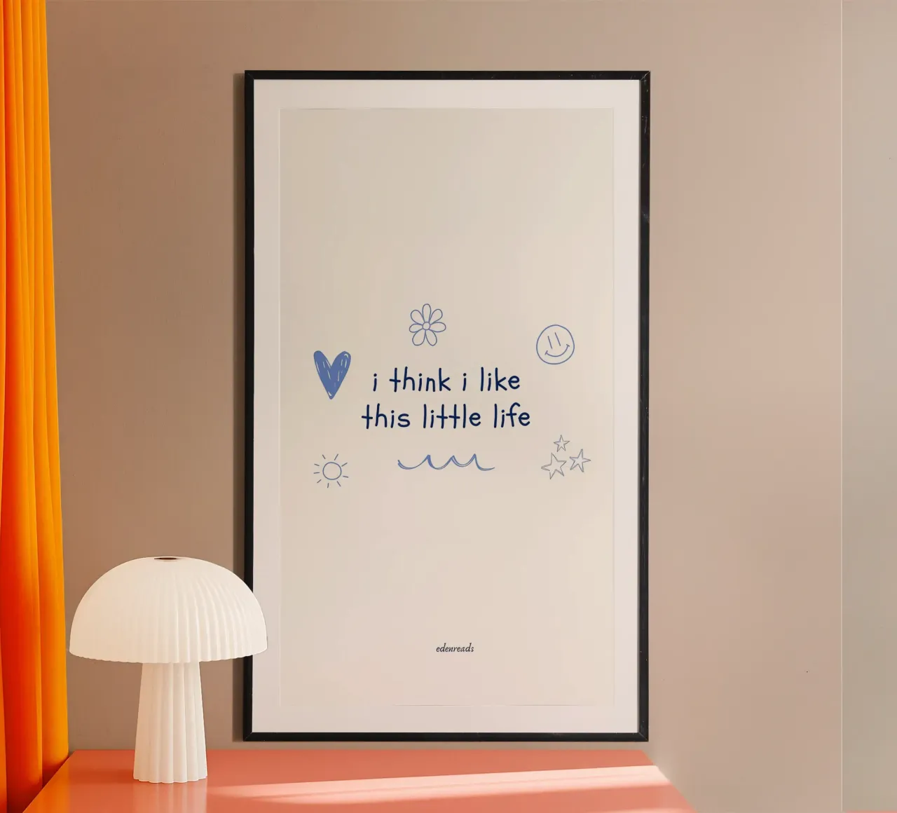 Credo che questa piccola vita mi piaccia carta hahnemühle da bonglantrungmuoi